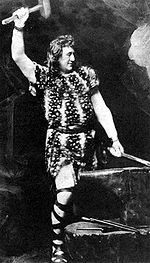 The title character from a 19th century performance of Wagner's opera Siegfried