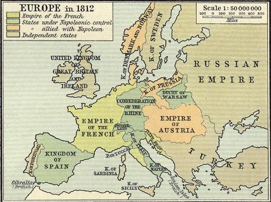 Europe in 1812