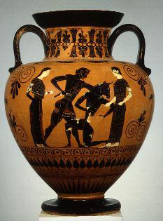 540-530 bc. Red figure amphora