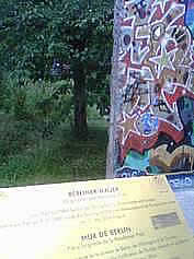 piece of the Berlin wall from Potzdammer Platz