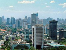 Jakarta, the capital of Indonesia and the country's largest commercial center